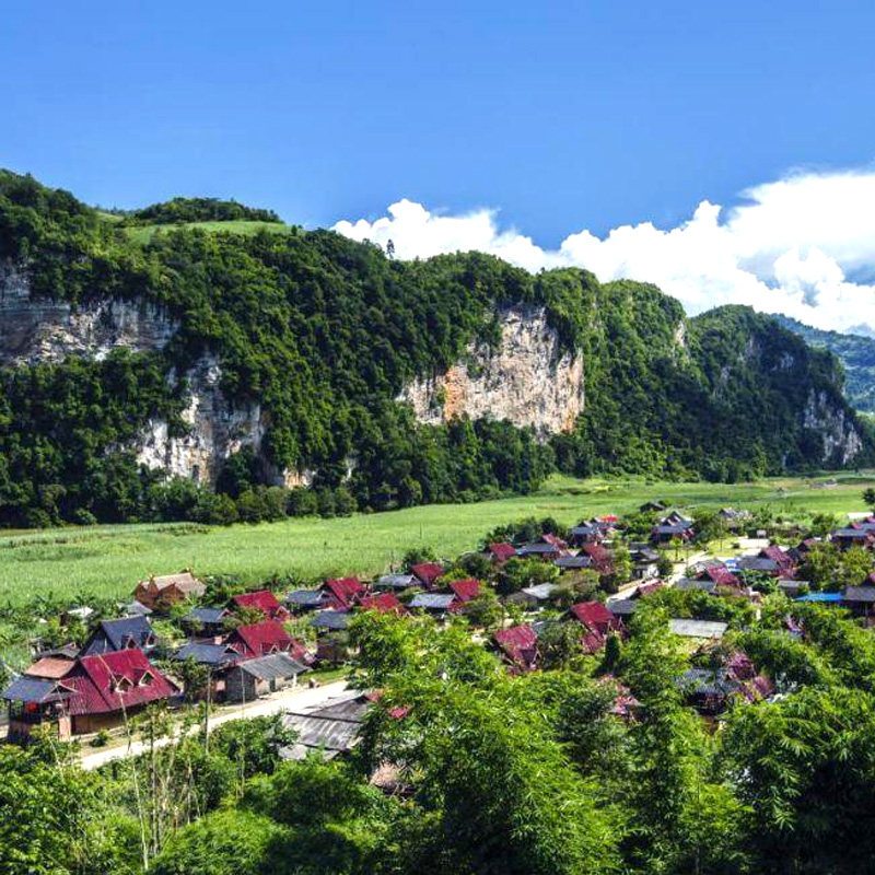 临沧双江沧源3日游 翁丁原始部落千米彩色壁画沧源崖画景亢傣族村