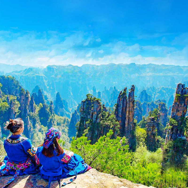 【16人小团购物退全款】张家界国家森林公园武陵源风景区一日游