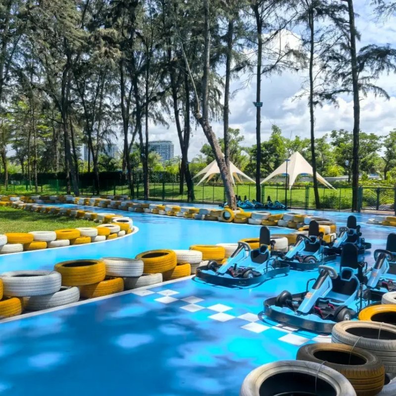 【三亚亲子游自由行】海南三正月酒店豪华海景房+热带雨林水上乐园+海岛旅拍