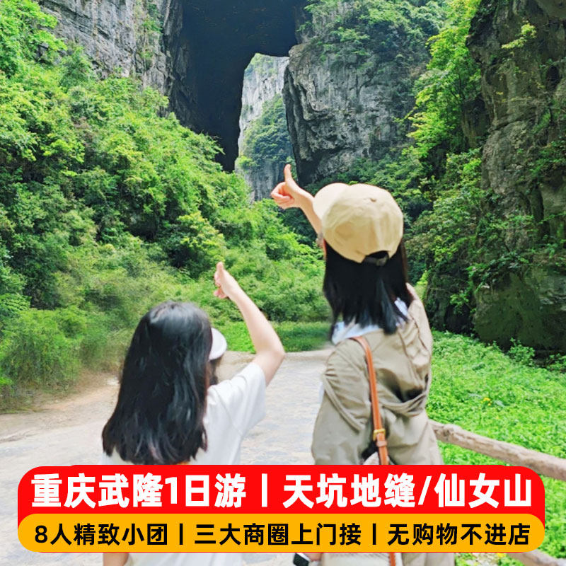 2-8人武隆小团天坑地缝仙女山解放碑重庆一日游纯玩跟团游门票 - 定制游预订