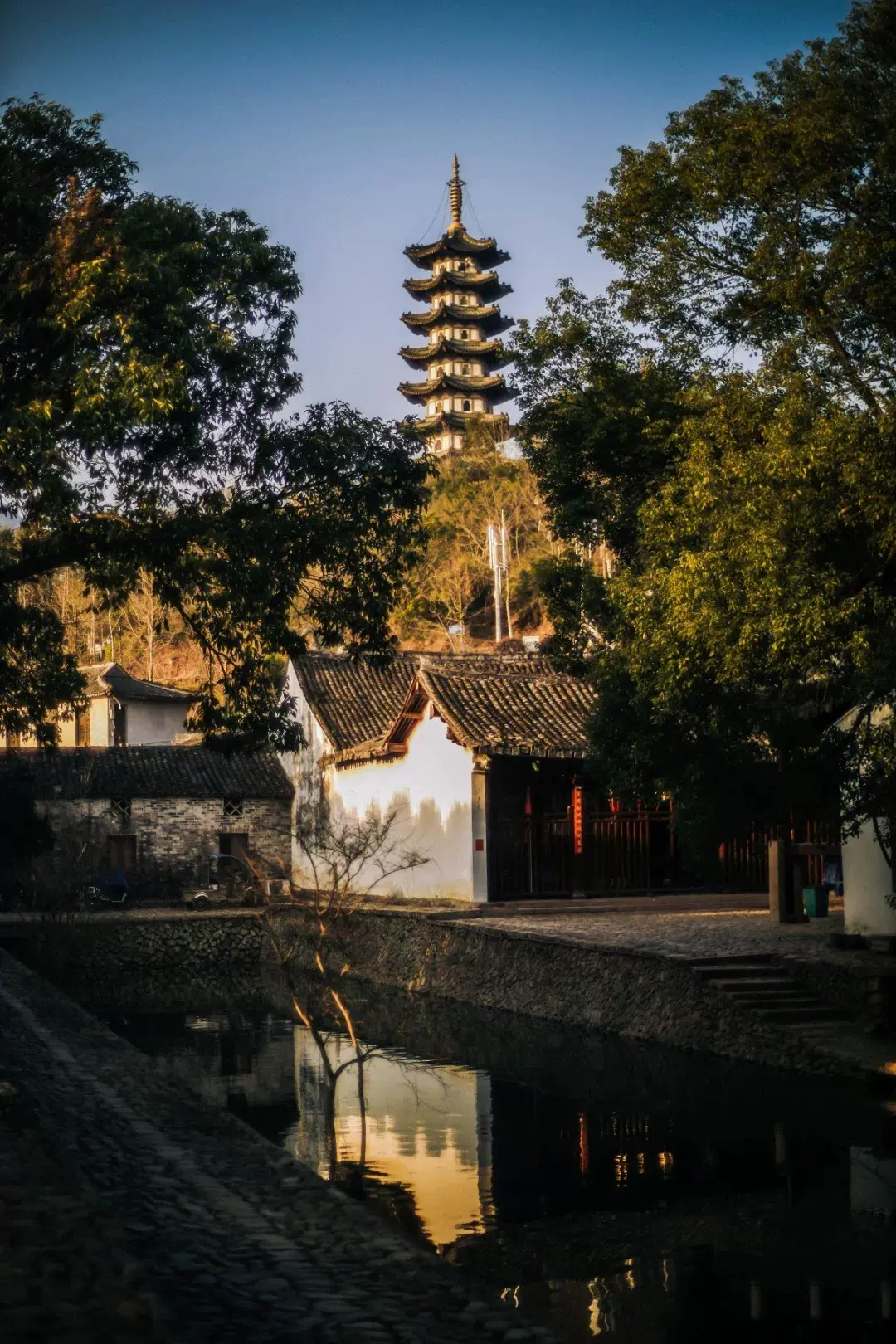 楠溪江岩头古村图片