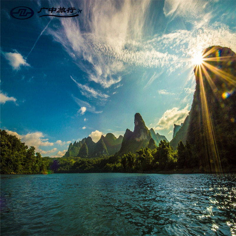 桂林纯玩4天3晚全新桂林古东瀑布象鼻山三星船游大漓江遇龙河竹筏 - 定制游预订