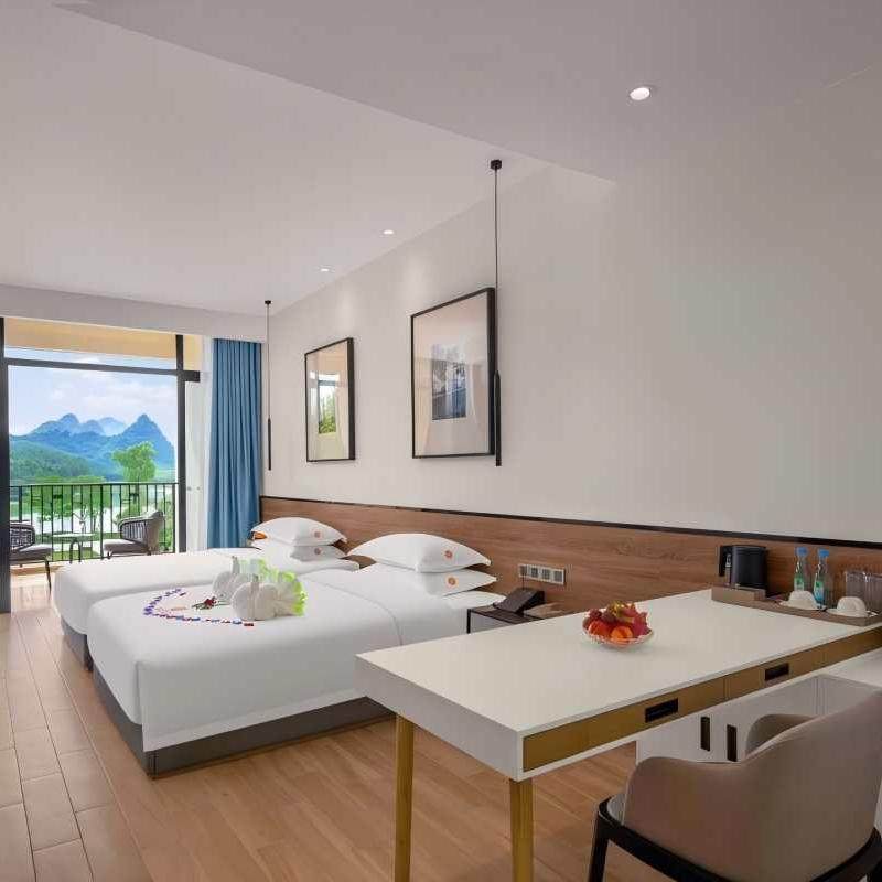 清远英德积庆里仙湖酒店 湖畔湖景双床房3天2晚+积庆里仙湖温泉票