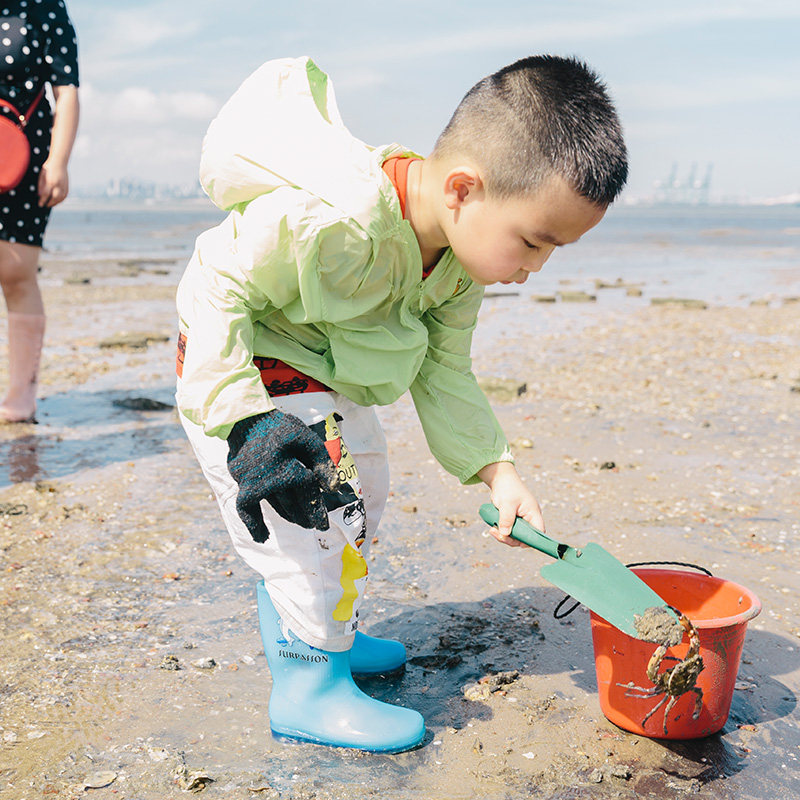 厦门旅游小嶝岛赶海一日游+集美学村 9人小团含赶海工具+雨鞋使用