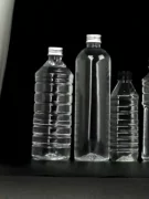 1000ml chai nhựa trong suốt cấp thực phẩm PET dùng một lần 2 catties uống trà thảo mộc nước khoáng chai rỗng có nắp