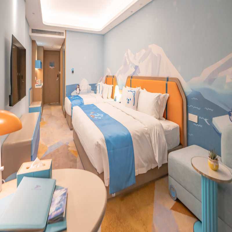 【两日无限畅玩】郑州海昌海洋公园度假酒店家庭亲子房2天1晚套餐