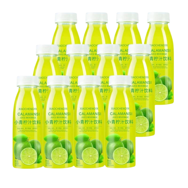 彩箱小青柠汁300ml柠檬水网红饮料柠檬果味青
