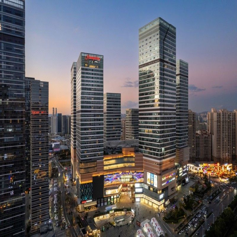 元旦春节假期可定 云南昆明自由行2-5天 官渡希尔顿欢朋酒店 2天1晚 可选其它酒店