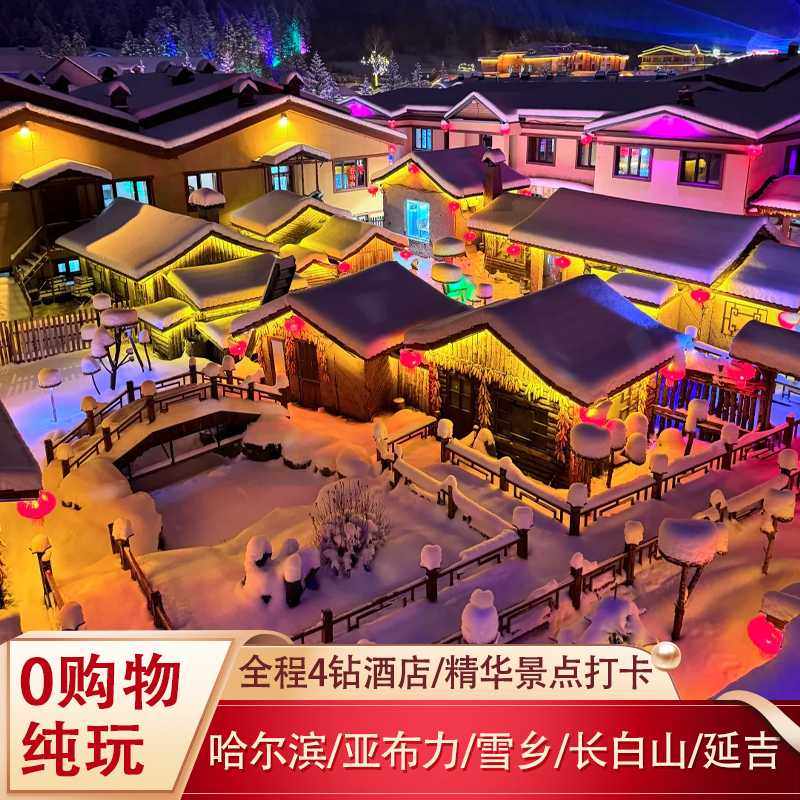 漠河旅游大兴安岭小团跟团游3天2晚北极村北红村极光 - 定制游预订