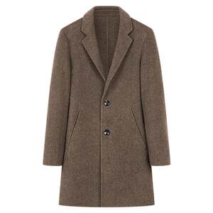 
Double-sided wool coat for men, medium-length woolen woolen coat, Korean style winter thickening and velvet lining windbreaker trend