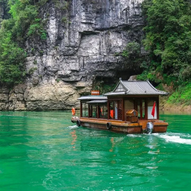【双人套餐】十二背后清溪峡山庄住宿1晚+清溪峡游船2张船票