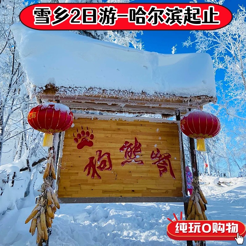 雪乡2日游-亚布力世界第一滑道+马拉爬犁+雪地摩托+冰雪十里画廊 - 定制游预订