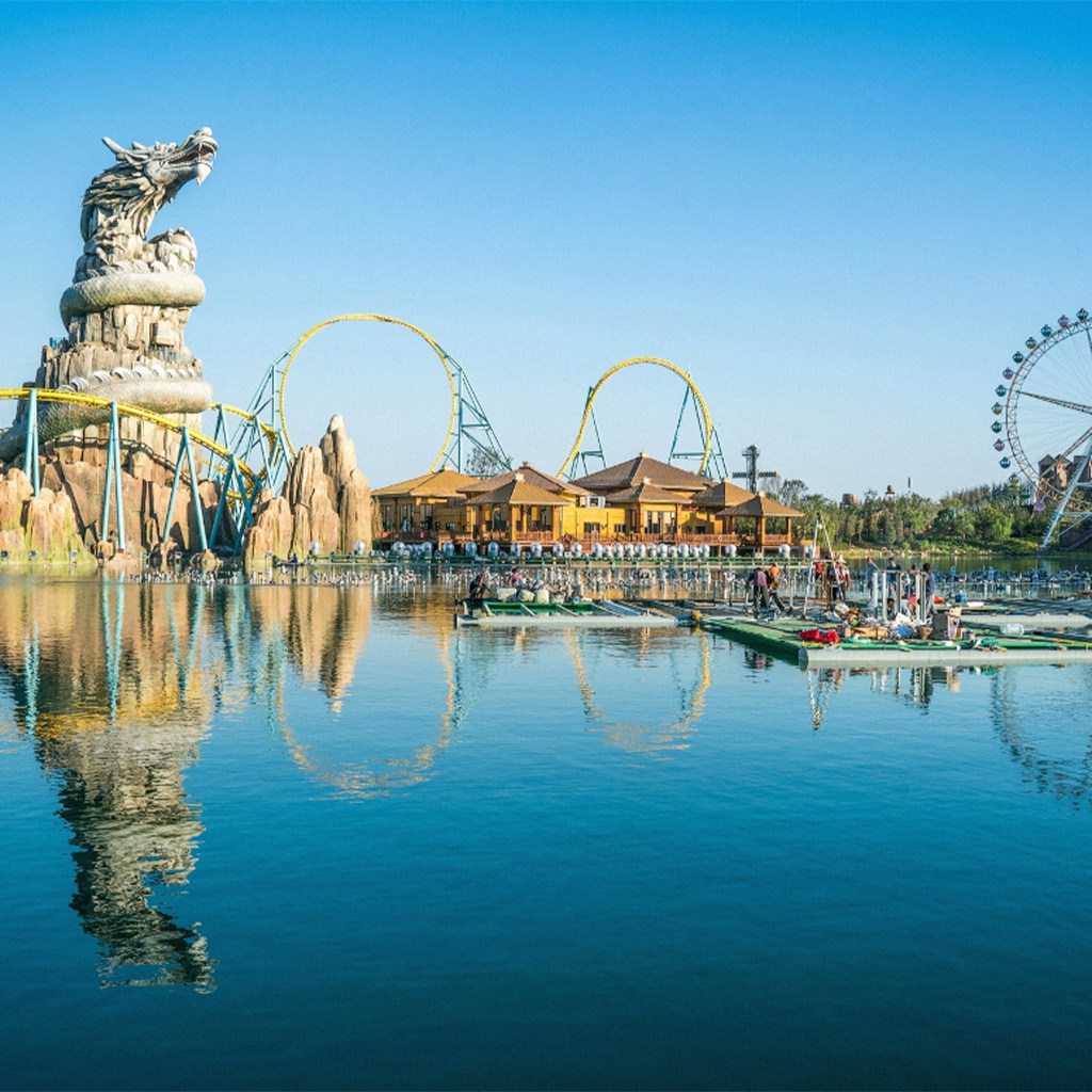 【周末不加价】1晚安徽合肥施柏阁大观酒店+融创乐园+三河古镇门票1送1