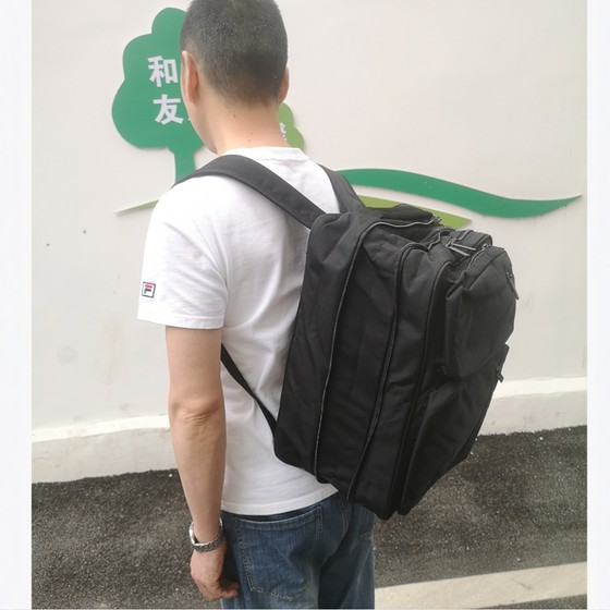 
Free shipping genuine black multi-purpose handbag backpack shoulder bag laptop bag outdoor backpack excellent quality casual bag