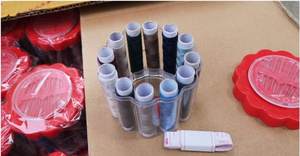 12 color needle line box needle line bag family standby