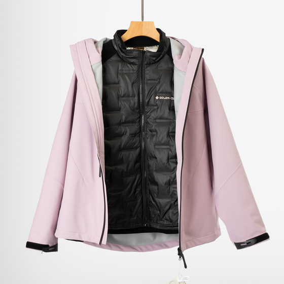 
[Highline Series] Three-in-one Jacket Jacket for Men and Women 90 White Duck Down Waterproof, Windproof and Anti-fouling