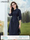 LAGOGO pure cotton simple dress for women Lagugu Valley 2025 summer new lace-up skirt OALL433B52
