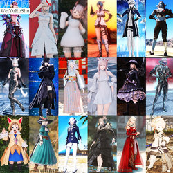 【Npc Fashion】Ff14 Mall Sphynthegalla Azeema Shelli Grand Summon Gaia Priestess