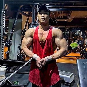 DO THE WORK Muscle Fitness Vest Men Bodybuilding Exercise Deep Digging Cotton Sports Sling I-Vest