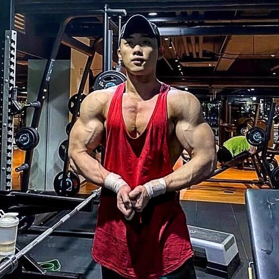 DO THE WORK Muscle Fitness Vest Men Bodybuilding Exercise Deep Digging Cotton Sports Sling I-Vest