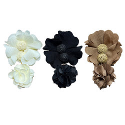 Curtain Decoration Handmade Small Ornaments Fabric Three-Dimensional Flower Pins Curtain Headpieces Curtain Embellishments Accessories Window Decorations