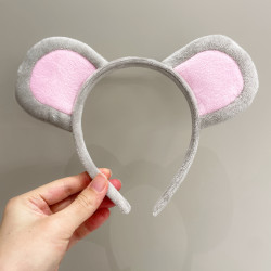 Cute and Sweet Hamster Ear Headband, Bear Koala Headband, Little Mouse Headwear, Cartoon Quirky Hairpin Hair Accessory