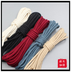 1.5/2/3mm Cotton Core-Wrapped Rope for Crafts, Pure Cotton Handmade Thread for DIY Bracelet Weaving