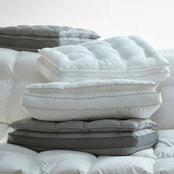 Two-In-One Feather Velvet Pillow Core for Adults, Home Use Neck Pillow, Single Person, Five-Star Hotel, Extra Height Pillow, Soft and Thick Pillow