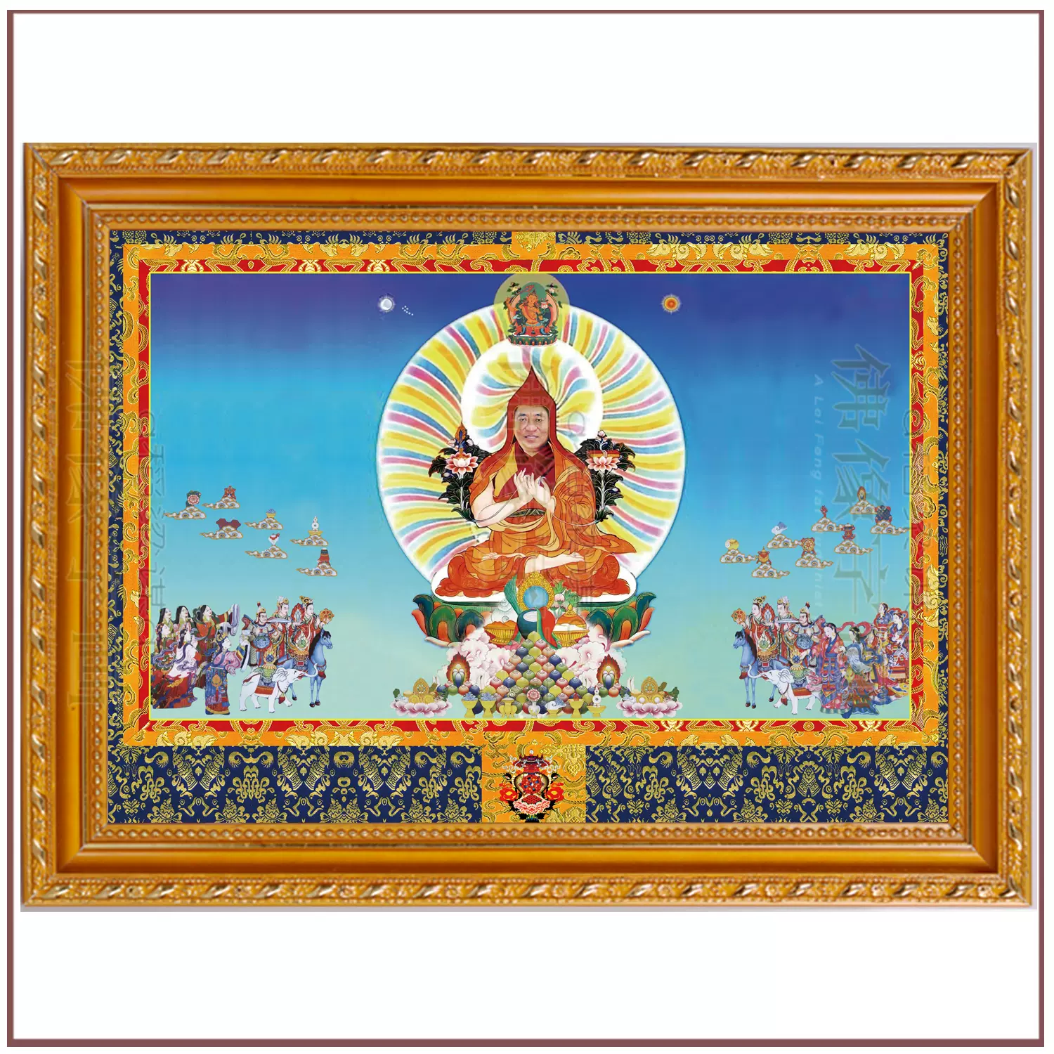 佛像画像佛陀画像法王如意宝画像相纸fd