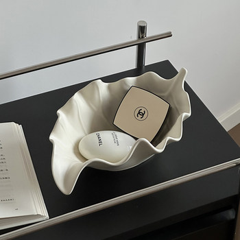 
Ceramics, jewelry, storage plate ornaments, living room entrance desk decorations, high-end and luxurious, high-end and exquisite