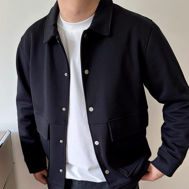 Dayi Wuyou Large Size Men's Autumn New Korean Fashion Fatty Plus Fat Plus Large Men's Short Lapel Jacket Jacket