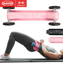 Hip Thrust Belt, Hip Bridge Belt, Weight-Bearing Hip Thrust Belt, Hip Protection Pad, Unisex Home Fitness Bridge Dumbbell