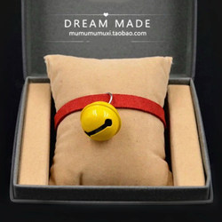 Japanese-Style Pet Bell Cat Collar Cat Neck Accessory Cat Bell Silent Small Dog Necklace Cute