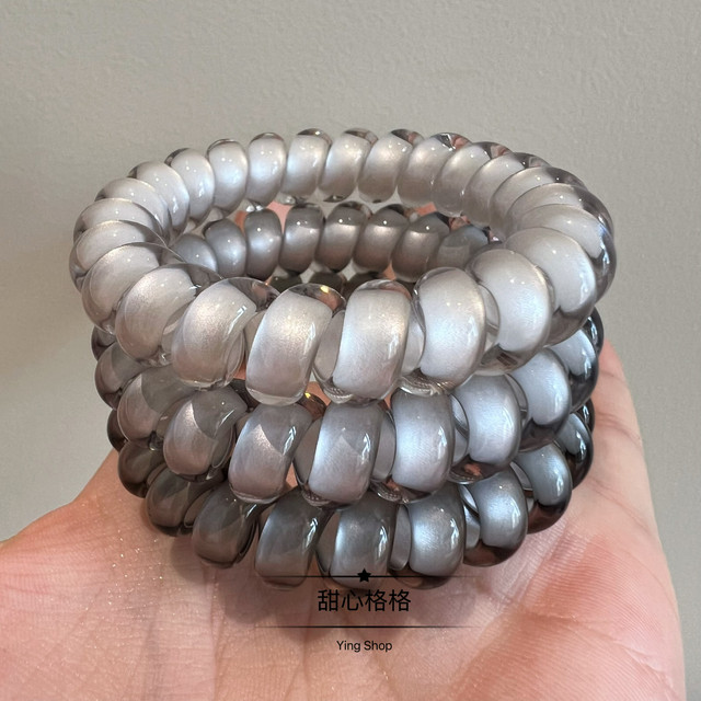 High-end color ~ bold and thickened phone cord hair ring 5 times high elasticity and high quality hair rope head rope ponytail hair rope hair accessories