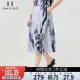 Ao Silk Printed Skirt for Women 2025 Summer New High Waist Slim Mid-Length A-line Skirt All-match Casual Skirt