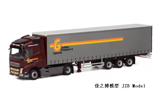 WSI 1:50 VOLV FH4 4X2沃尔厢式卡车模型Galliker 01-1233Z-Taobao