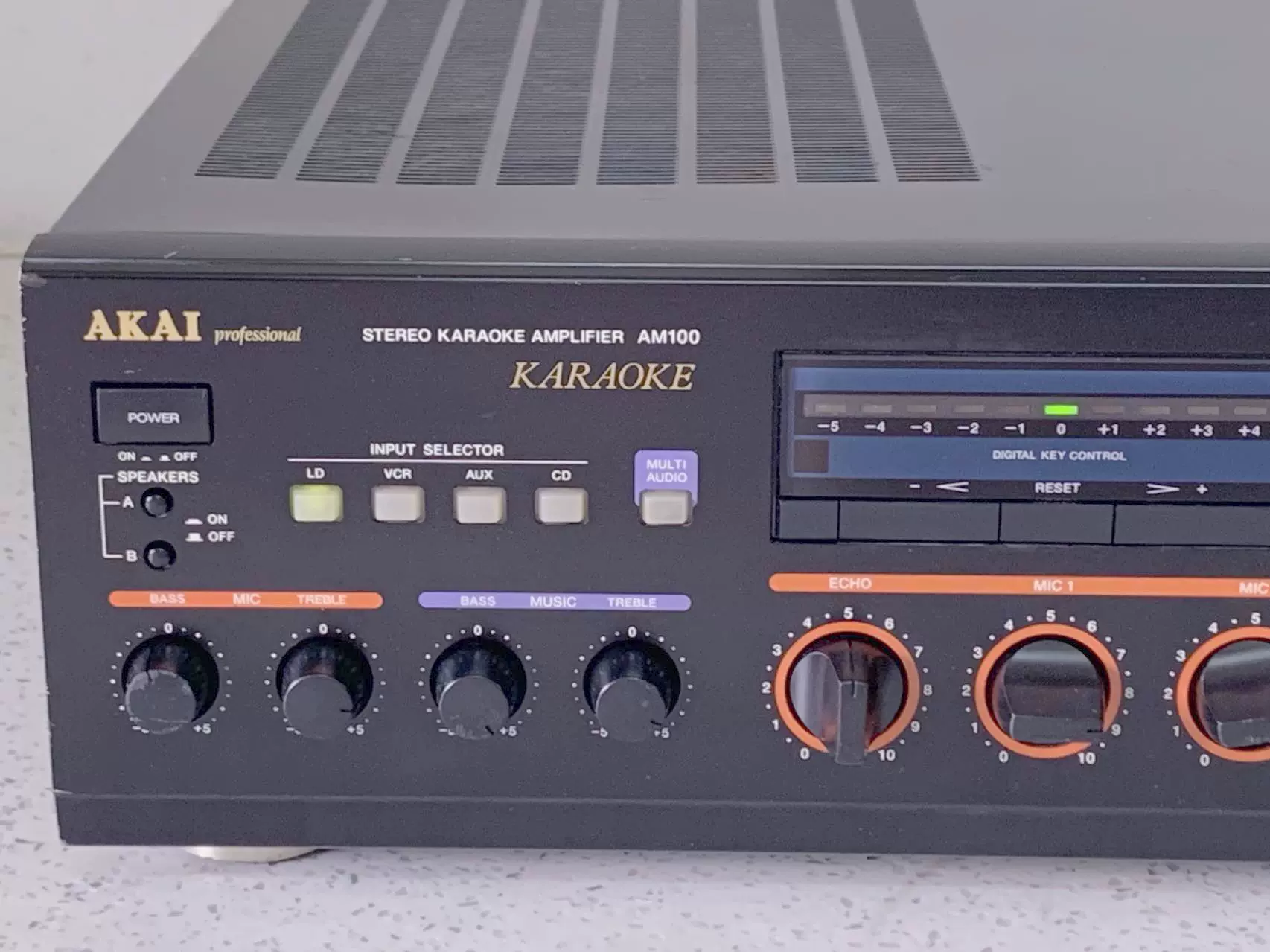 德明电子二手日本akai雅佳 功放am100卡拉ok功放音乐功放