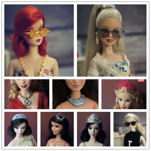 A number of doll accessories doll jewelry doll glasses belt doll crown accessories 30cm waves of waves