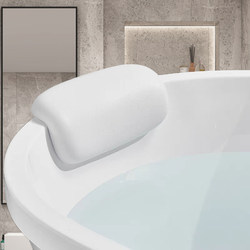 Bathtub Pillow, Bathtub Cushion, Bath Headrest, Spa Massage Headrest, Bath Backrest Cushion, Universal for Hotel Bathrooms