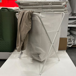 Garla Laundry Bag with Stand for Home Use, Bathroom, Bedroom, Dirty Clothes Basket, Laundry Storage Basket, Foldable Dirty Clothes Hamper