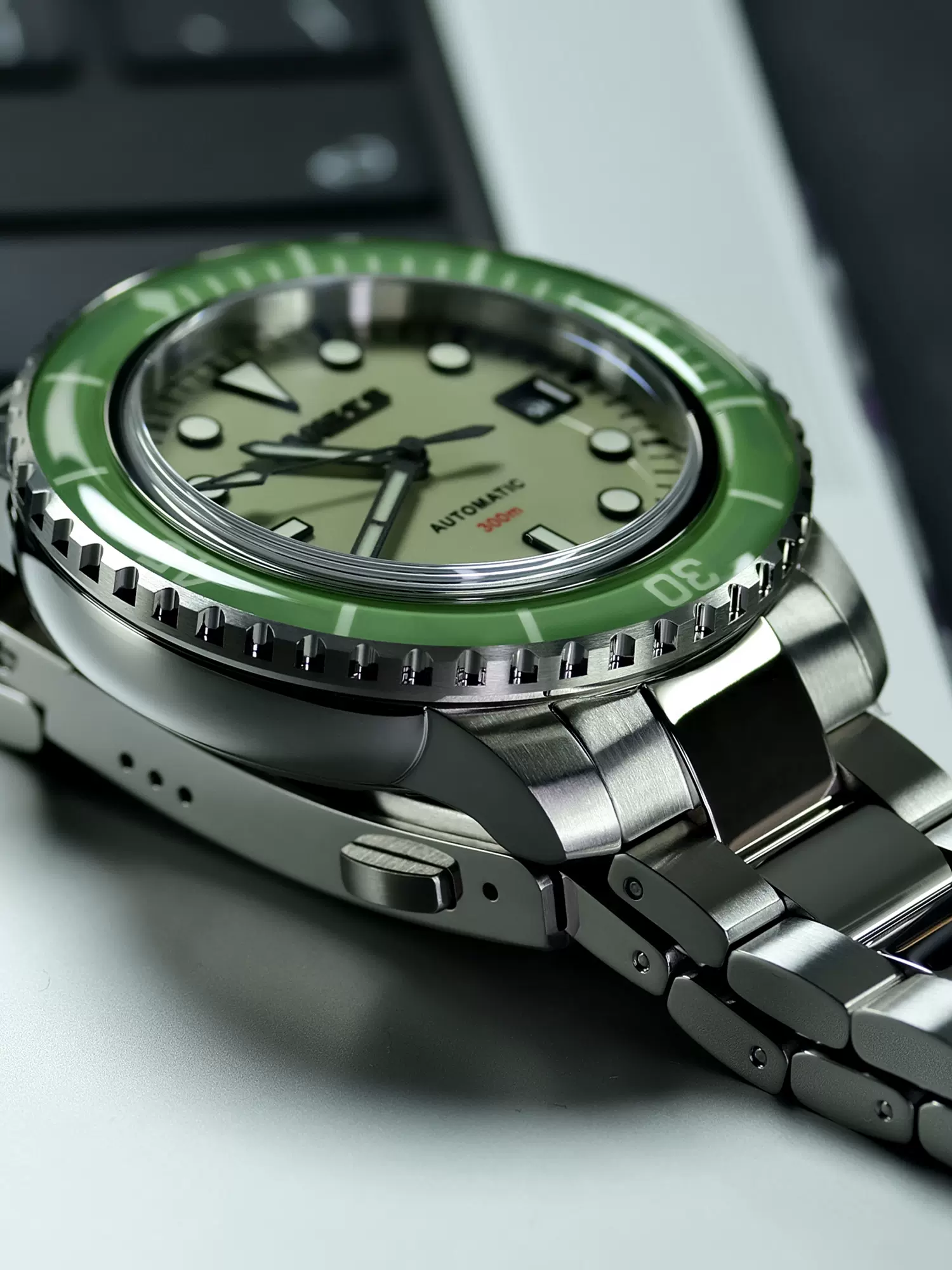 b兰斯蒂珀蓝宝石玻璃弧形表圈时尚穿搭通勤表自动机械手表