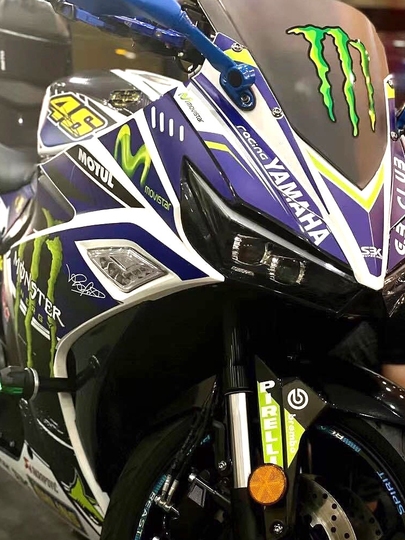 R&G Phantom 255s Custom Car Sticker Gundam, Red Bull, Venom Designs