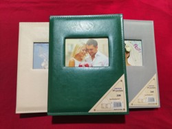 Original Foreign Trade Simple Solid Color Leather Cover 7-Inch 5R 200-Page Insert Family Photo Album Storage Book