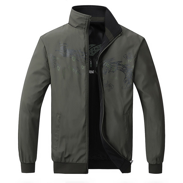 Double-sided wear men's jacket spring and autumn casual jacket male ...