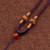 Purple (coarse) natural onyx top bead 