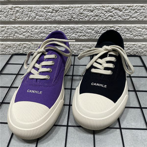 
Broken-size processing low-top canvas shoes for women in autumn, versatile and comfortable soft sole breathable and not tired, biscuit casual shoes