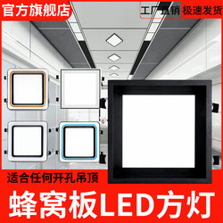 Specialized Honeycomb Panel Light 19*19 Small Square Light Integrated Ceiling Recessed 20*20 Spring Clip Light