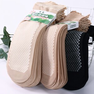
Sweat-absorbing cotton bottom sweat-absorbing and anti-slip loose-mouthed ruffled lace stockings socks loose-mouthed socks elderly socks