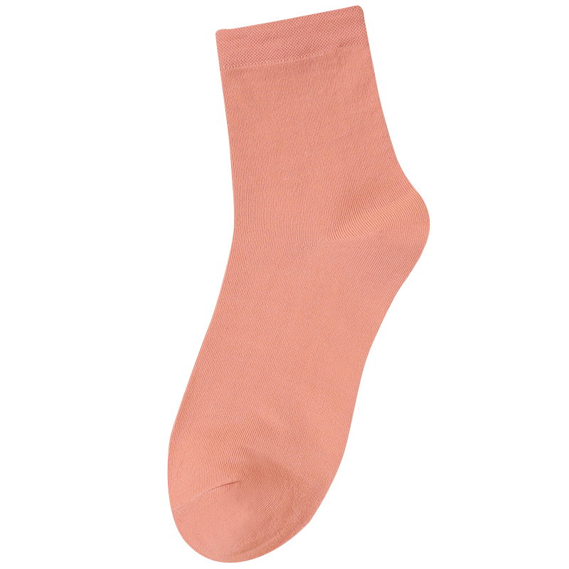 10 pairs of spring and autumn thickened women's solid color medium-tube cotton socks high waist cotton sweat-absorbing socks casual long waist odorproof