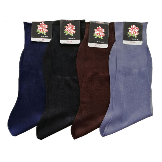 Shanghai Elderly Matsushikan Pearl Nine Laws Stockings Men's Middle In summer old -fashioned elderly elderly nylon Kab Summer thin model
